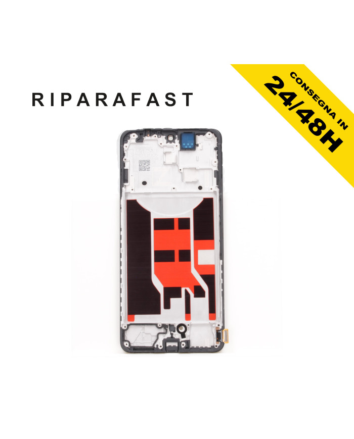 LCD DISPLAY INCELL PER OPPO RENO 12F CPH2637 TOUCH SCREEN VETRO FRAME NERO
