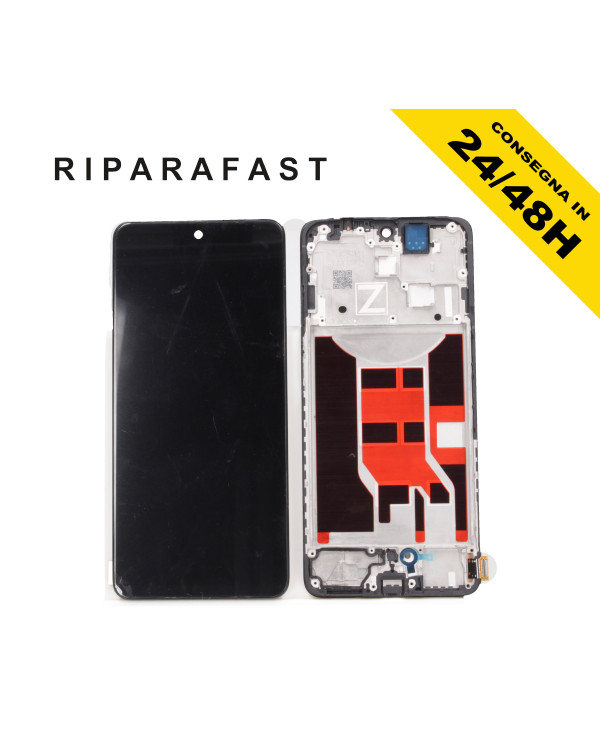 LCD DISPLAY INCELL PER OPPO RENO 12F CPH2637 TOUCH SCREEN VETRO FRAME NERO