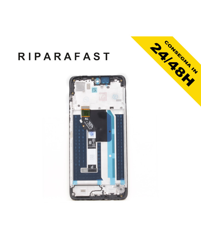 DISPLAY LCD CON FRAME PER MOTOROLA MOTO G57 XT2537TOUCH SCREEN VETRO SCHERMO