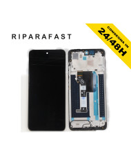 DISPLAY LCD CON FRAME PER MOTOROLA MOTO G57 XT2537TOUCH SCREEN VETRO SCHERMO