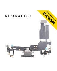 CONNETTORE RICARICA PER APPLE IPHONE 15 MICROFONO DOCK DI CARICA ANTENNA NERO