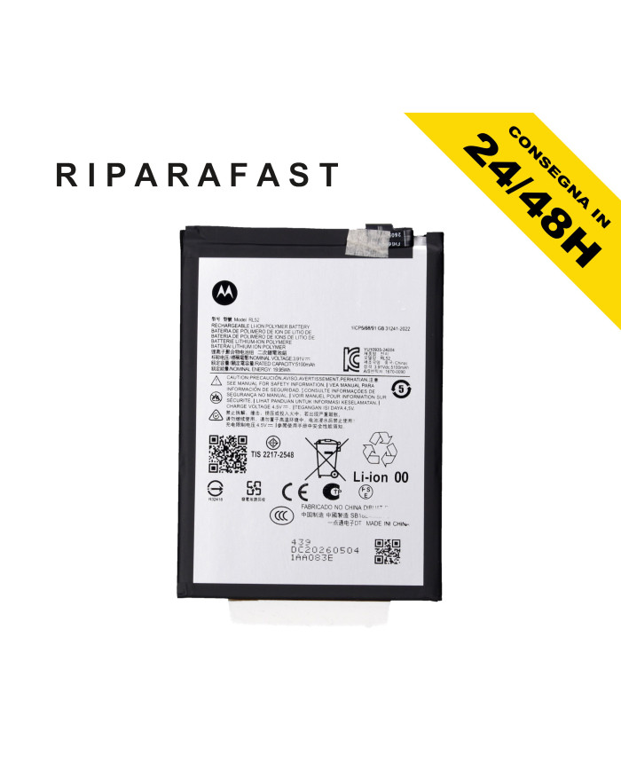 BATTERIA PER MOTOROLA MOTO G15 XT 2521 5100 MAH BATTERY PARI ORIGINALE