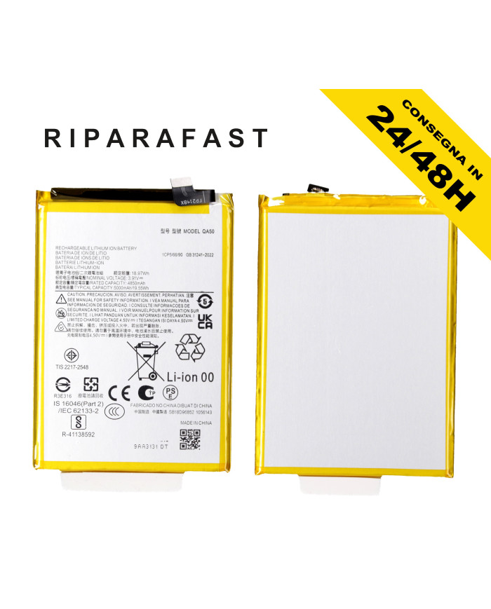 BATTERIA QA50 PER MOTOROLA MOTO G55 XT2435 5000 MAH BATTERY PARI ORIGINALE