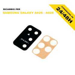 Vetrino Fotocamera Samsung A02S Nero Biadesivo | Riparafast SRLS
