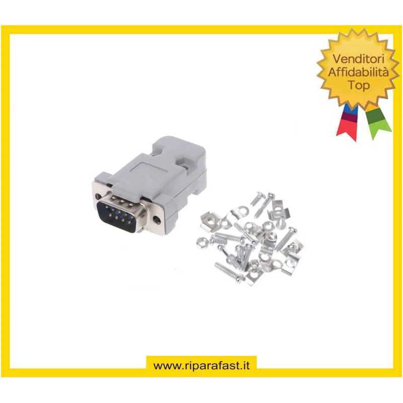 KIT Connettore Seriale DB9 RS232 Maschio | Riparafast SRLS