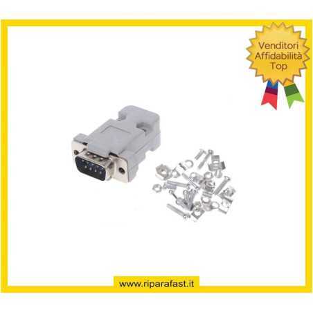 KIT Connettore Seriale DB9 RS232 Maschio | Riparafast SRLS