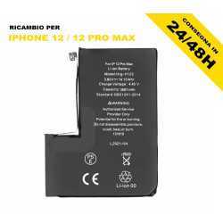 BATTERIA PER IPHONE 12 PRO MAX 3687MAH NUOVA RICAMBIO BIADESIVO PARI ORIGINALE