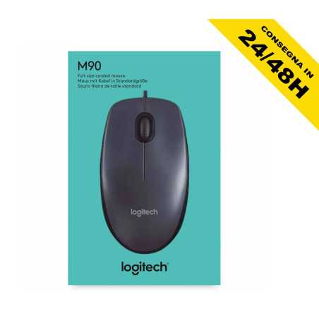 Mouse Ottico USB Logitech M90 Nero 1000DPI | Riparafast SRLS