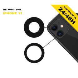 Vetrino Lente Fotocamera iPhone 11 + Biadesivo | Riparafast SRLS