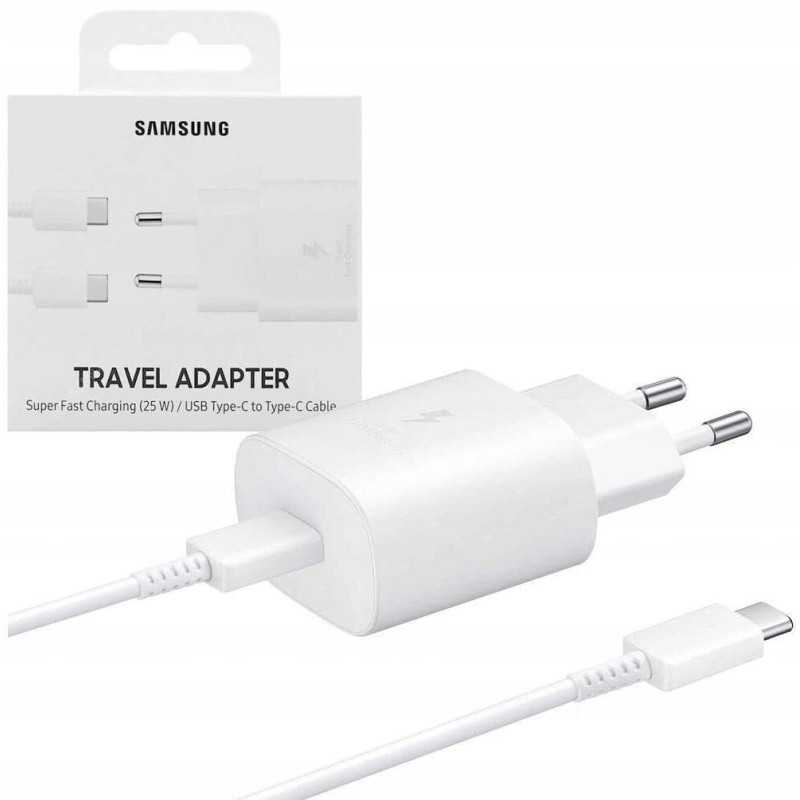 Adattatore Samsung 25W + Cavetto 1m Bianco | Riparafast SRLS