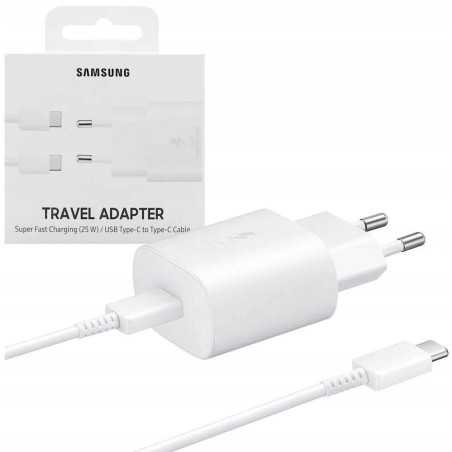 Adattatore Samsung 25W + Cavetto 1m Bianco | Riparafast SRLS