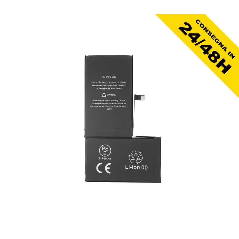 BATTERIA PER IPHONE XS MAX DA 3174 mAh RICAMBIO PARI ORIGINALE