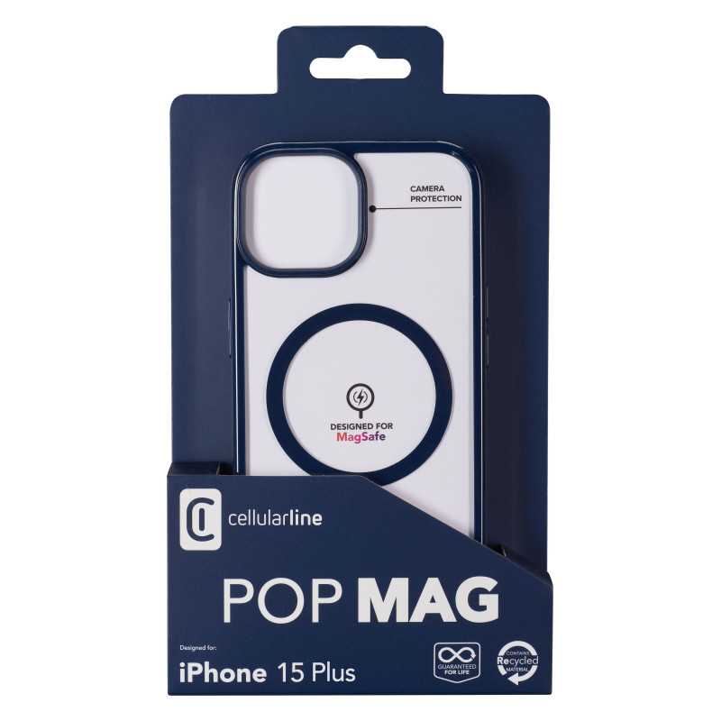 Custodia Pop MagSafe iPhone 15 Plus Blu | Riparafast SRLS