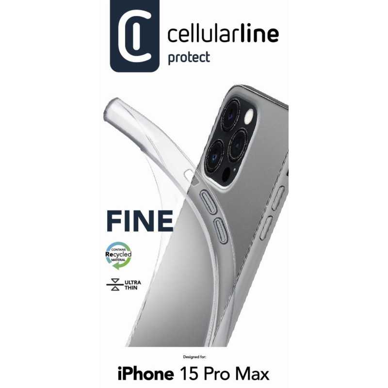 Custodia Gomma Fine iPhone 15 Pro Max Trasparente | Riparafast SRLS