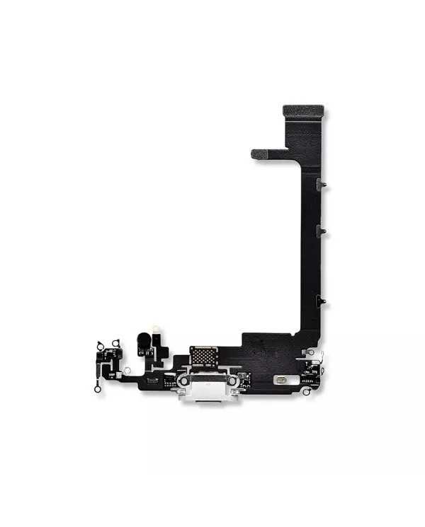 CONNETTORE RICARICA APPLE IPHONE 11 PRO MAX MICROFONO FLAT DOCK BIANCO NO CHIP