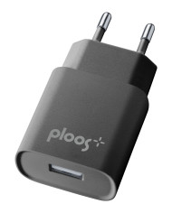 Caricabatterie USB 1A Nero Ploos Universale | Riparafast SRLS