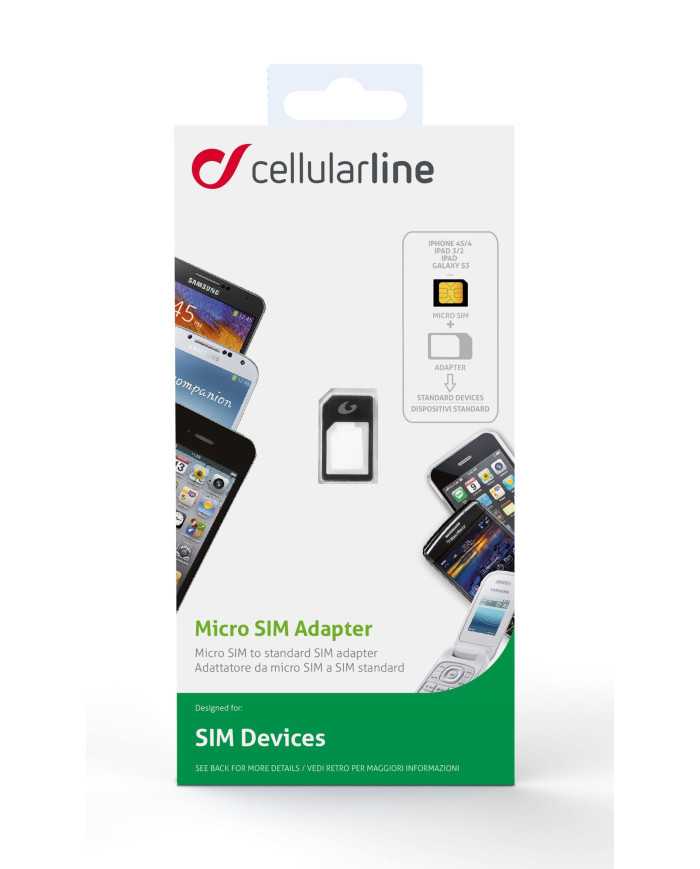 Adattatore MicroSIM/SIM Nero | Riparafast SRLS