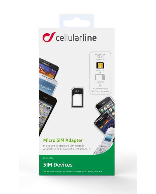 Adattatore MicroSIM/SIM Nero | Riparafast SRLS