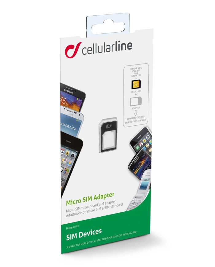 Adattatore MicroSIM/SIM Nero | Riparafast SRLS