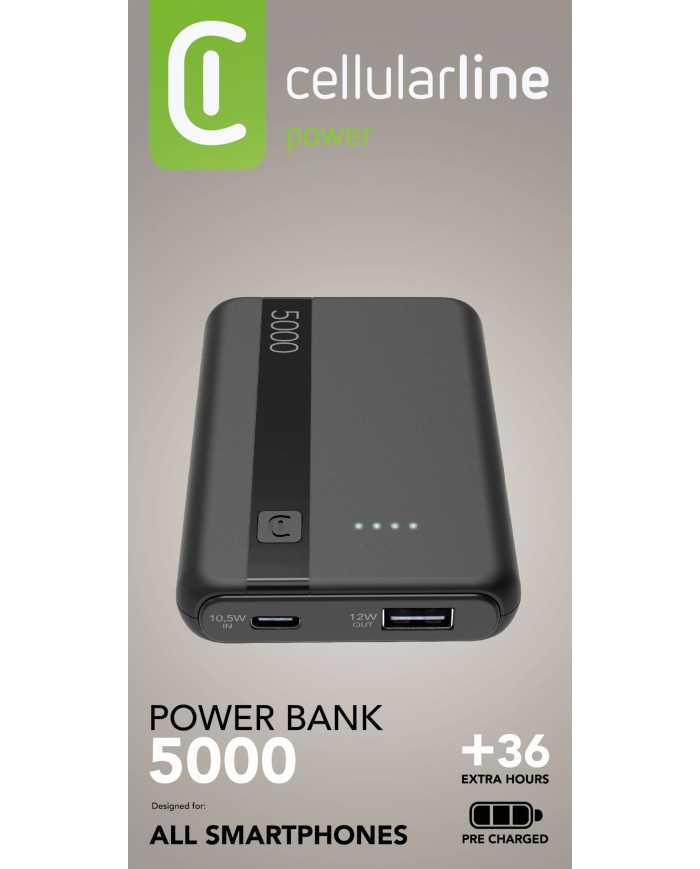 Power Bank Cellularline 5000mAh: Ricarica Veloce | Riparafast SRLS