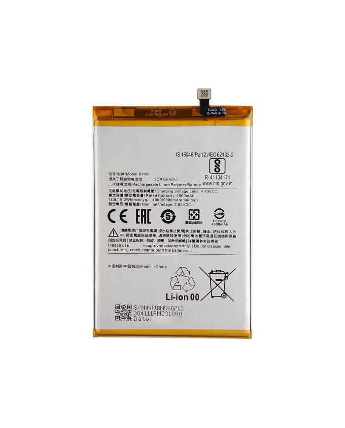 BATTERIA PER XIAOMI REDMI 9A M2006C3LG M2006C3LC M2006C3MI BN56 PARI ORIGINALE