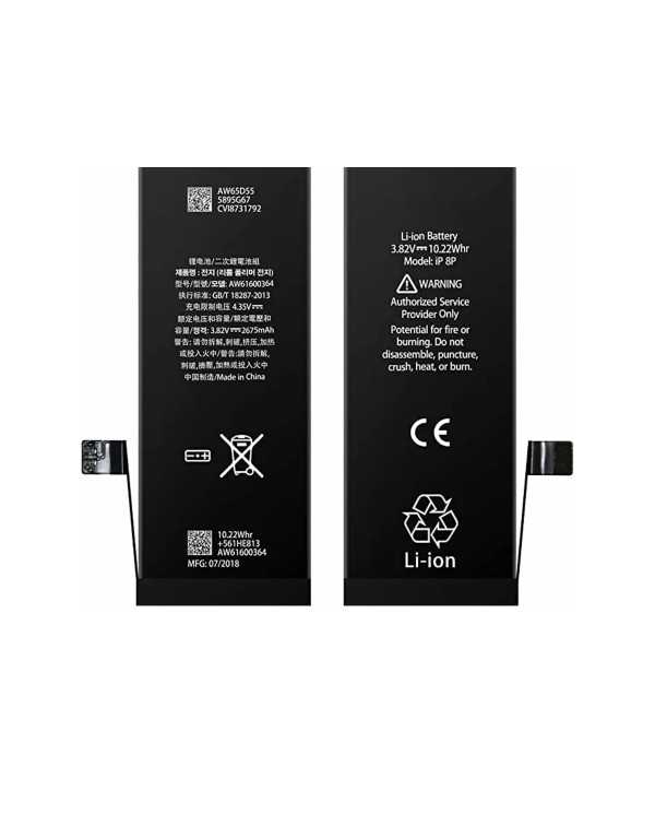 BATTERIA PER APPLE IPHONE 8+ PLUS DA 2691 mAh RICAMBIO PARI AD ORIGINALE