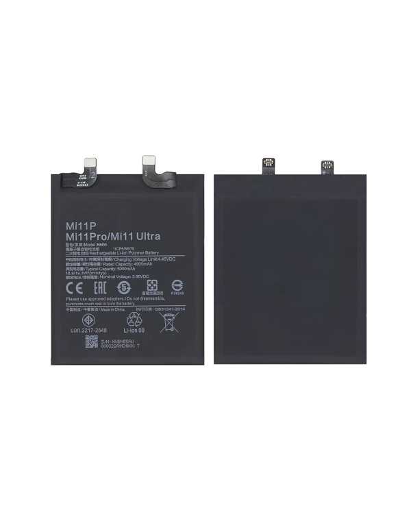 BATTERIA LITIO PER XIAOMI Mi 11 PRO 5G Mi 11 ULTRA M2102K1AC 5000mAh BM55