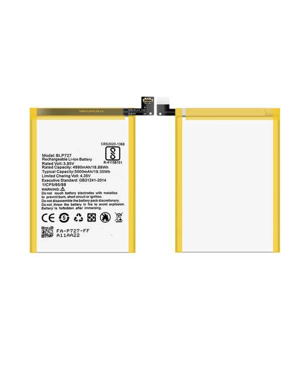 BATTERIA PER OPPO A9 (2020) - A11X 5000mAh RICAMBIO PARI ORIGINALE BLP727 PILA LITIO