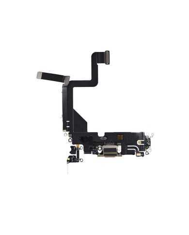 CONNETTORE DI RICARICA PER APPLE IPHONE 14 PRO NERO MICROFONO CHARGER FLEX A+++ DOCK