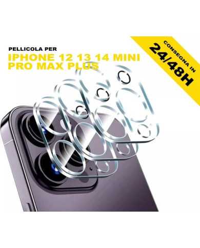 PELLICOLA PROTEZIONE FOTOCAMERA APPLE IPHONE 12 13 14 15 16 17 PRO MAX PLUS MINI