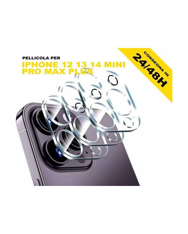 PELLICOLA PROTEZIONE FOTOCAMERA APPLE IPHONE 12 13 14 15 16 17 PRO MAX PLUS MINI