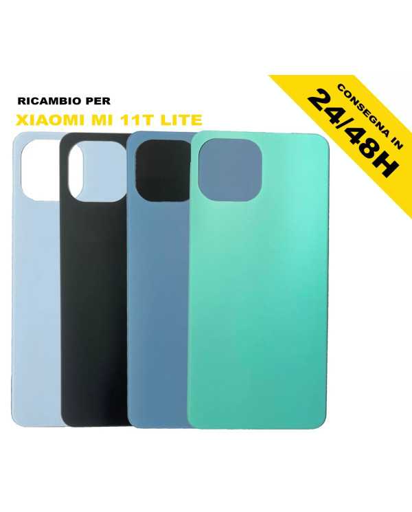 BACK COVER XIAOMI MI 11 LITE 4G 5G M2101K9AG SCOCCA VETRO POSTERIORE