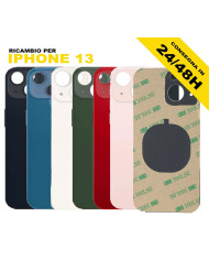 BACK COVER VETRO IPHONE 13 SCOCCA POSTERIORE BIG HOLE