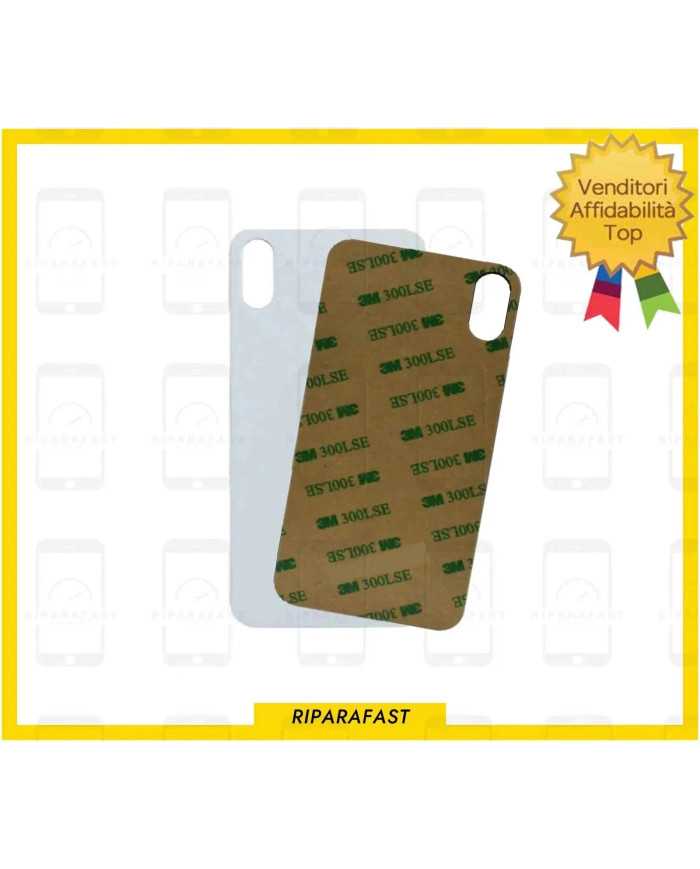 BACK COVER PER APPLE IPHONE XS MAX COPRI BATTERIA - BIG VETRO POSTERIORE SCOCCA
