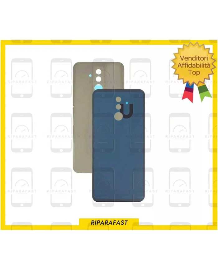 COVER BACK +BIADESIVO ADATTO PER HUAWEI MATE 20 LITE SNE-LX1 VETRO POSTERIORE