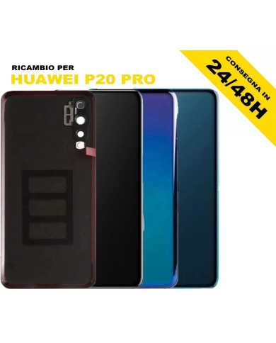 VETRO POSTERIORE SCOCCA PER HUAWEI P20 PRO CLT-L09 CLT-L29 BACK COVER BATTERIA