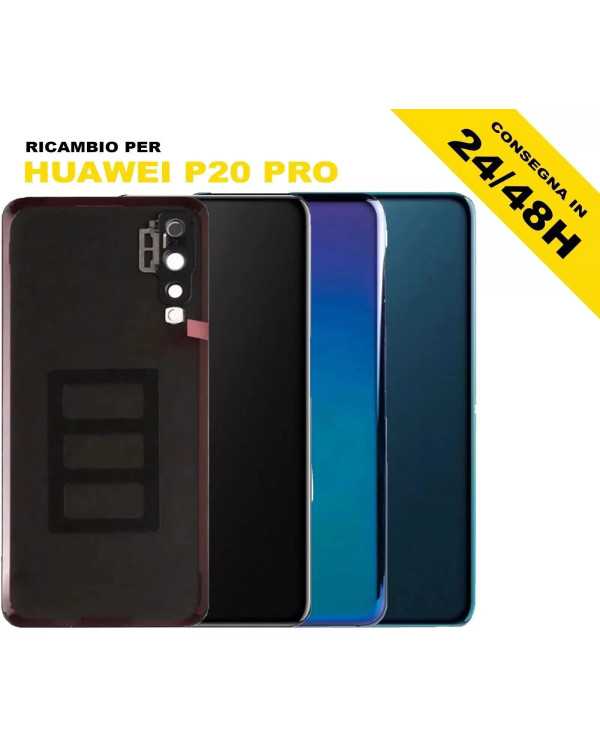 VETRO POSTERIORE SCOCCA PER HUAWEI P20 PRO CLT-L09 CLT-L29 BACK COVER BATTERIA
