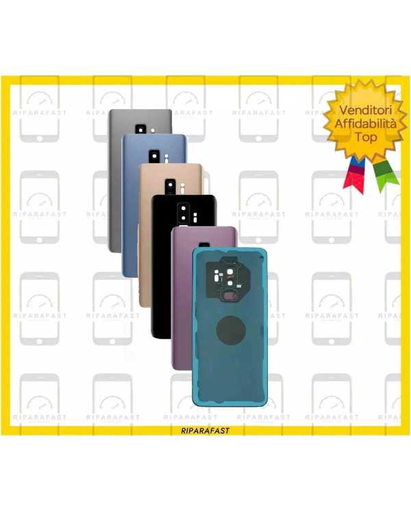 BACK COVER SAMSUNG GALAXY S9+ PLUS VETRO POSTERIORE COPRI BATTERIA
