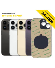 BACK COVER IPHONE 14 PRO VETRO BIG HOLE POSTERIORE SCOCCA