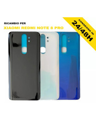 BACK COVER XIAOMI REDMI NOTE 8 PRO COPRI BATTERIA SCOCCA VETRO POSTERIORE