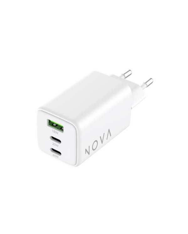 Nova - Caricabatteria GaN 2 porte USB-C + USB-A | Riparafast SRLS
