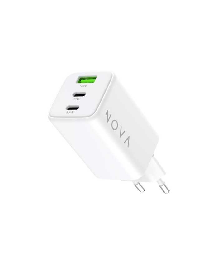 Nova - Caricabatteria GaN 2 porte USB-C + USB-A | Riparafast SRLS