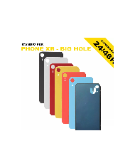 BACK COVER VETRO POSTERIORE iPhone XR BIG HOLE SCOCCA COPRI BATTERIA