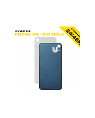 BACK COVER VETRO POSTERIORE iPhone XR BIG HOLE SCOCCA COPRI BATTERIA
