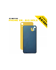 BACK COVER VETRO POSTERIORE iPhone XR BIG HOLE SCOCCA COPRI BATTERIA