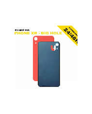 BACK COVER VETRO POSTERIORE iPhone XR BIG HOLE SCOCCA COPRI BATTERIA
