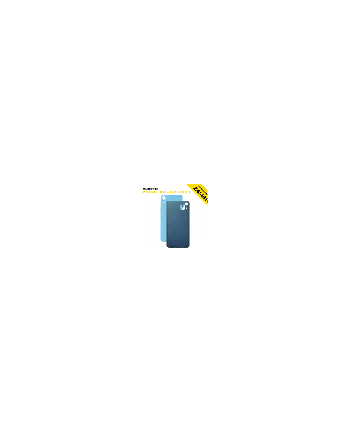 BACK COVER VETRO POSTERIORE iPhone XR BIG HOLE SCOCCA COPRI BATTERIA