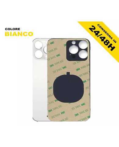 BACK COVER IPHONE 13 PRO MAX VETRO POSTERIORE SCOCCA BIG HOLE FORO LARGO