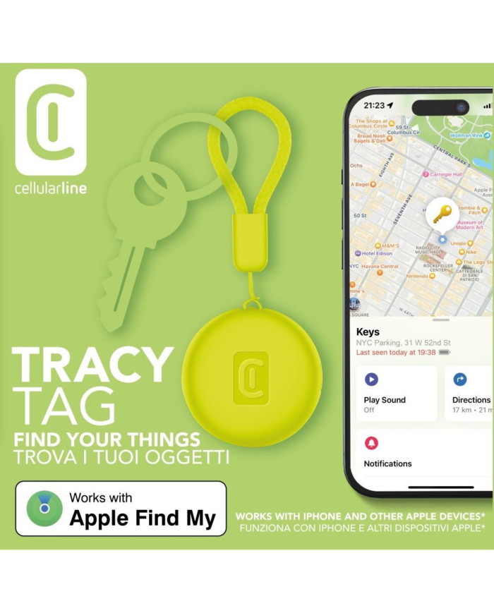 Trova Oggetti Tracy Tag Lime iOS | Riparafast SRLS