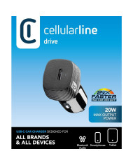 Caricabatteria Auto USB-C 20W Nero | Riparafast SRLS